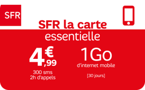 SFR la carte Essentielle 4,99€