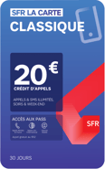 SFR La Carte - Recharge Classique 20€
