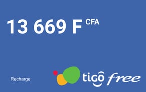 Recharge Tigo Free Sénégal 13 669 FCFA