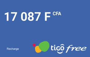 Recharge Tigo Free Sénégal 17 087 FCFA