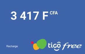 Recharge Tigo Free Sénégal 3 417 FCFA