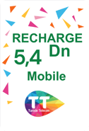 Recharge Tunisie Telecom 5,4 TND