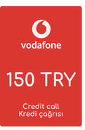 Recarga Vodafone Turquía 150,00 TRY