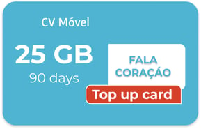 Internet top-up CVMovel Cape Verde 25GB