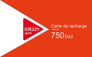 Aufladen Djezzy Algerien DZD 750,00