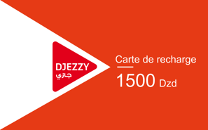 Aufladen Djezzy Algerien DZD 1.500,00