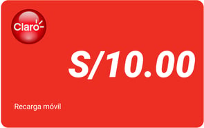 Recarga mòvil S/ 10.00 Claro