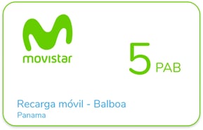 Recarga Movistar Panama 5 PAB