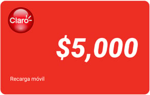 Recarga mòvil $5,000 Claro