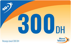 Ricarica Jawal Maroc Telecom 300 DH