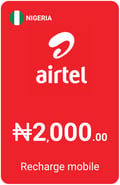 Top up Airtel Nigeria NGN 2 000.00