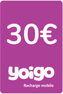 Recharge Yoigo Espagne 30,00 €
