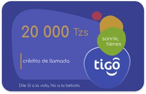 Recarga Yas (ex Tigo) Tanzania 20.000,00 TZS