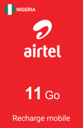 Recharge Internet Airtel Nigéria 11 Go