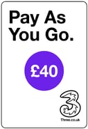 Top up Three United Kingdom £40.00