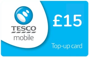 Ricarica  Tesco Mobile Regno Unito 15,00 £