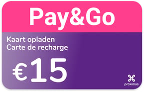Aufladen Proximus Belgien 15,00 €