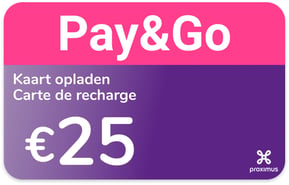 Aufladen Proximus Belgien 25,00 €