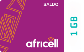 Recarga Internet Africell Gambia 1GB