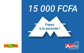 Recharge Malitel Mali 15 000 F CFA