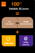 Top up Bundle Orange Morocco MAD 100.00