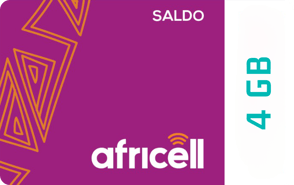 Recarga Internet Africell Gambia 4GB