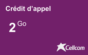 Recharge Internet Cellcom Guinée 2 Go