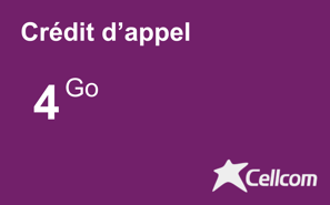 Recharge Internet Cellcom Guinée 4 Go