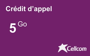 Recharge Internet Cellcom Guinée 5 Go