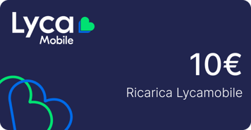 Top up Lycamobile Italy €10.00