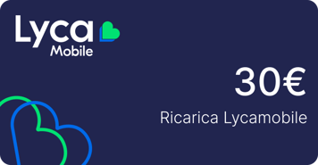 Top up Lycamobile Italy €30.00
