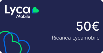 Top up Lycamobile Italy €50.00