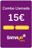 Aufladen Bundle Llamaya Spanien 15,00 €