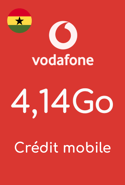 Aufladen Daten Vodafone Ghana 21,50 GHS