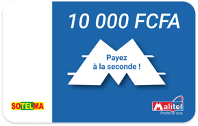 Recharge Malitel Mali 10 000 F CFA