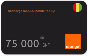 Top up Orange Guinea GNF 75,000