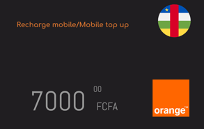 Recarga Orange República Centroafricana 7000 XAF