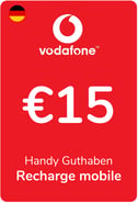 Aufladen Vodafone Deutschland 15,00 €
