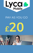 Top up Bundle Lycamobile United Kingdom £20.00