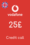 Recharge Vodafone Royaume-Uni 25,00 £GB