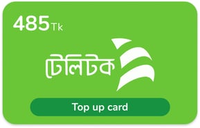 Recarga Teletalk Bangladesh 485 Tk