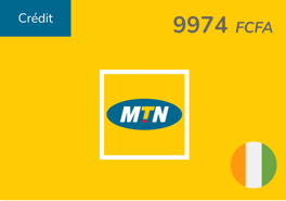 Recharge MTN Côte D'Ivoire 9 605 F CFA