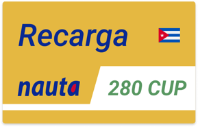 Recarga Nauta Cuba 280,00 CUP