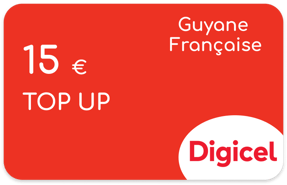 Aufladen Digicel Französisch-Guayana 15,00 €
