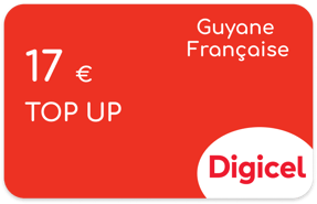 Aufladen Digicel Französisch-Guayana 17,00 €
