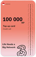Top up Three Indonesia 100 000 RP