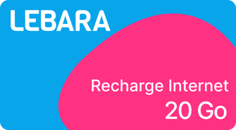 Recharge Internet Lebara 20 Giga