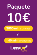 Recarga Paquete Llamaya España 10,00 €