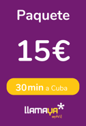 Top up Bundle Llamaya Spain €15.00