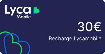 Ricarica  Lycamobile Francia 30,00 €